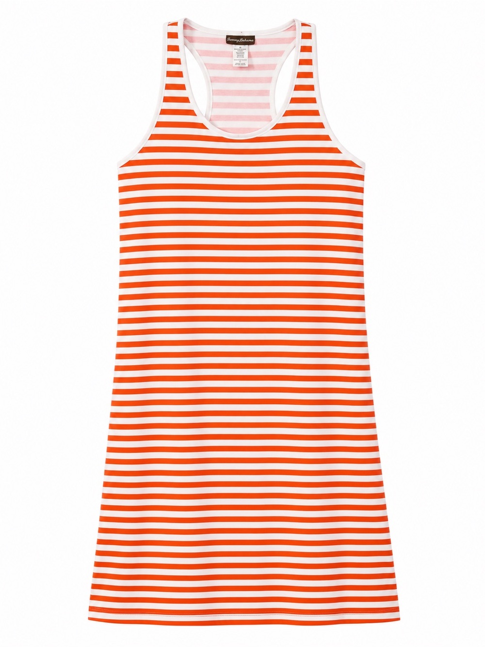 Tommy Bahama Orange & White Striped Tank Coverup - Picture 2 of 6